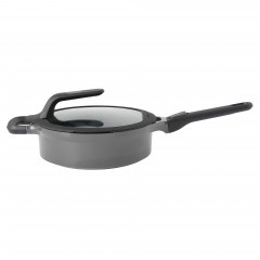 Covered stay-cool sauté pan grey 24cm