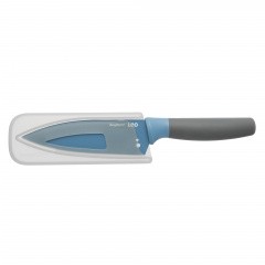 Small chef's knife with herb stripper blue 14cm