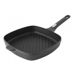 Grill pan with detachable handle black 28 cm