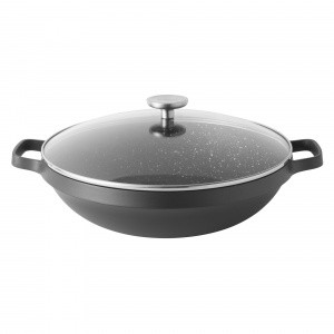 Covered Chinese wok 32 cm