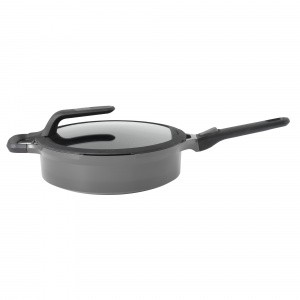 Covered stay-cool sauté pan grey 28 cm
