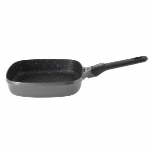 Grill pan with detachable handle grey 24cm