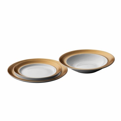 3-pc plate set white