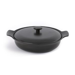 Covered sauté pan cast iron black 28 cm - Ron
