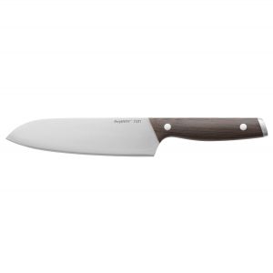 Santoku knife with dark wooden handle 17,5 cm - Ron