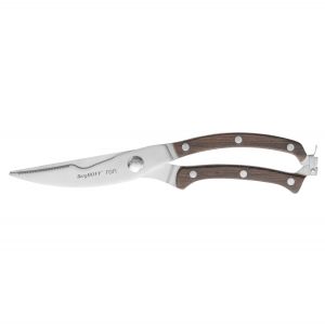 Poultry shears with dark wooden handle - Ron