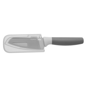 Couteau à légumes avec zesteur gris 11 cm