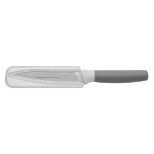 Couteau d'office dentelé gris 11,5 cm