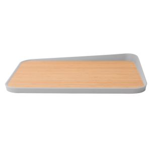 Bamboo cutting board with angled lip 41 x 30,5 cm - Leo